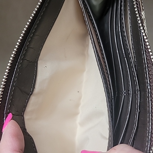 ❤️Coach Wristlet Signature Canvas Brown Tan🔥 - Picture 8 of 11